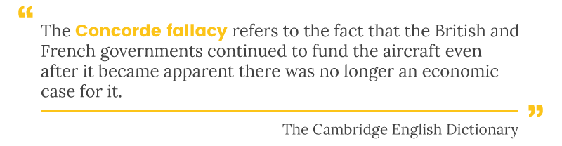 sunk cost definition economics